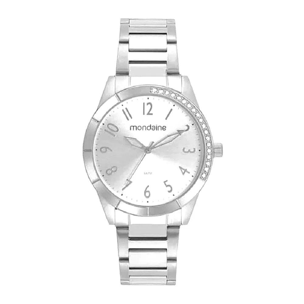 Relógio Feminino Cristais Mondaine Prata 32522L0MVNE2