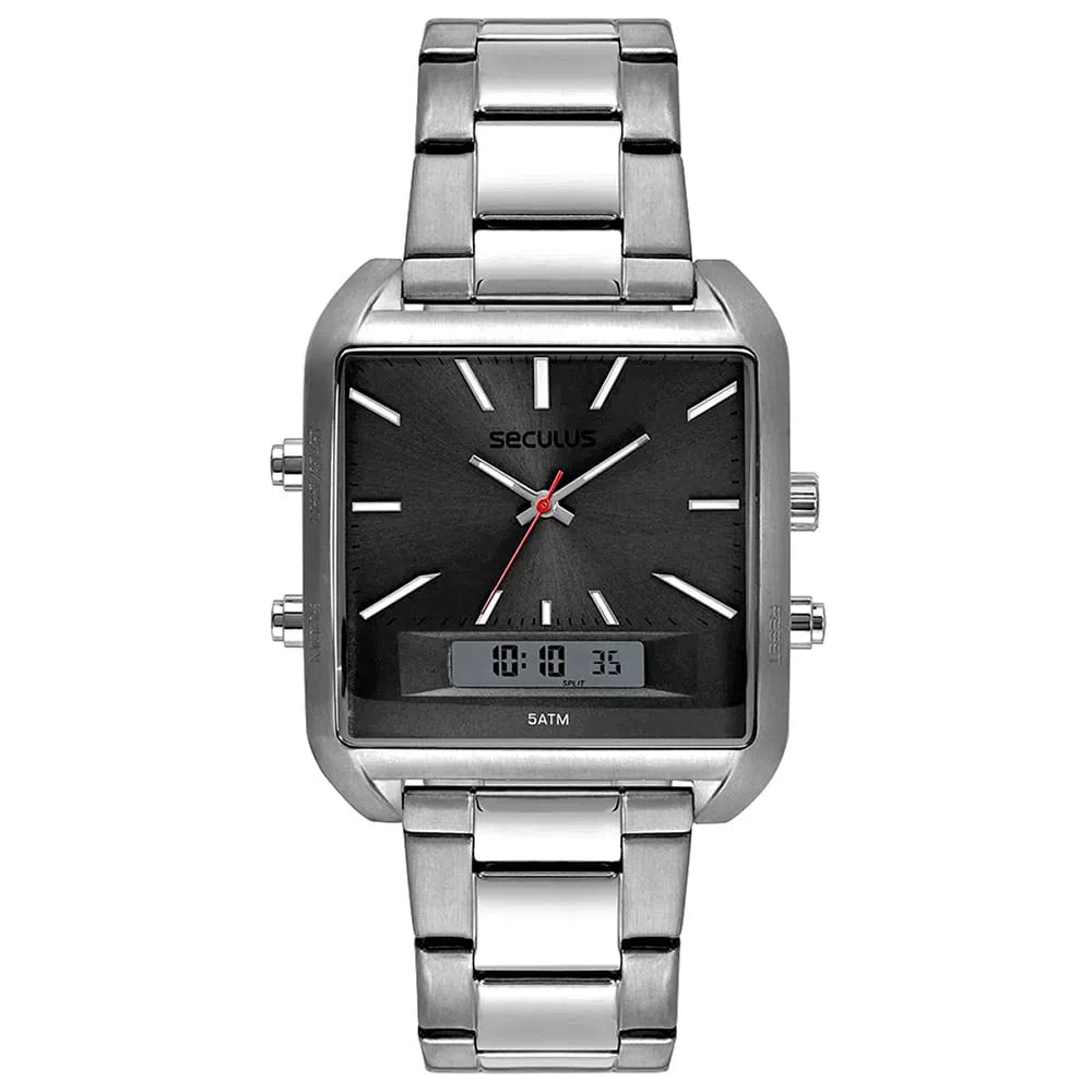 Relógio Masculino Prime Seculus Prata 77204G0SVNA1